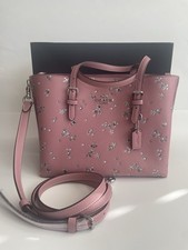 Coach Mollie Tote Bag 25 With Star Print CCV87, Dusty Pink