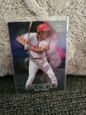 2022 Leaf Trinity Tony Perez S 77 Lava Steel /99