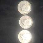 Kennedy Half Dollar 1965 Silver Coins Lot of 3 Circulated 50C 0.4 Fineness