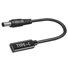 Artilits 5.5x2.1 mm USB C to DC Connector, 5V 12V 20V C Adapter Black