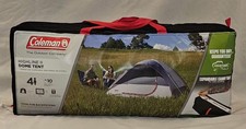 Coleman Highline II 4 Person Dome Tent WeatherTec Storage Pockets Wind Tested