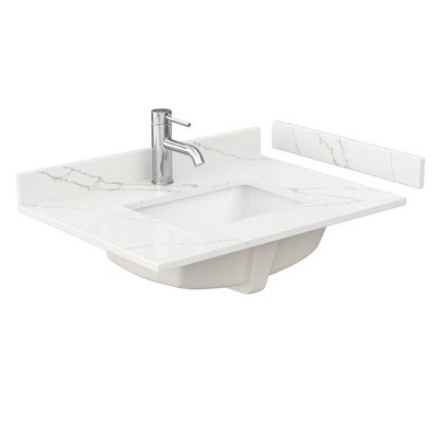 Wyndham Collection WCFQC130STOPUNS-Q 30'' Quartz Vanity Top - Giotto Quartz
