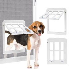 Dog Screen Door, Inside Door Flap 11x13 Inch Lockable Pet Screen Door Magneti...