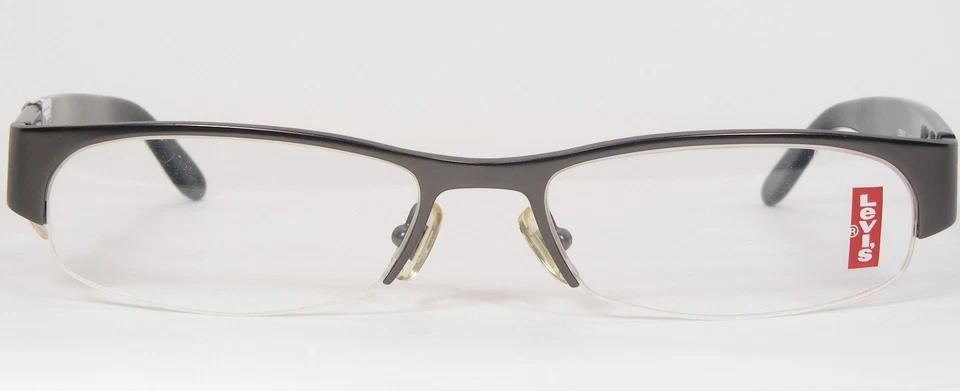 LEVI'S LS3504 A011 Gunmetal/Negro ÚNICO MARCO DE GAFAS 54-17-145mm Foto 2 de 4