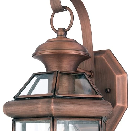 Quoizel NY8315 Black Newbury 1-Light 12"H Outdoor Wall Sconce With Clear Glass - Picture 2 of 7