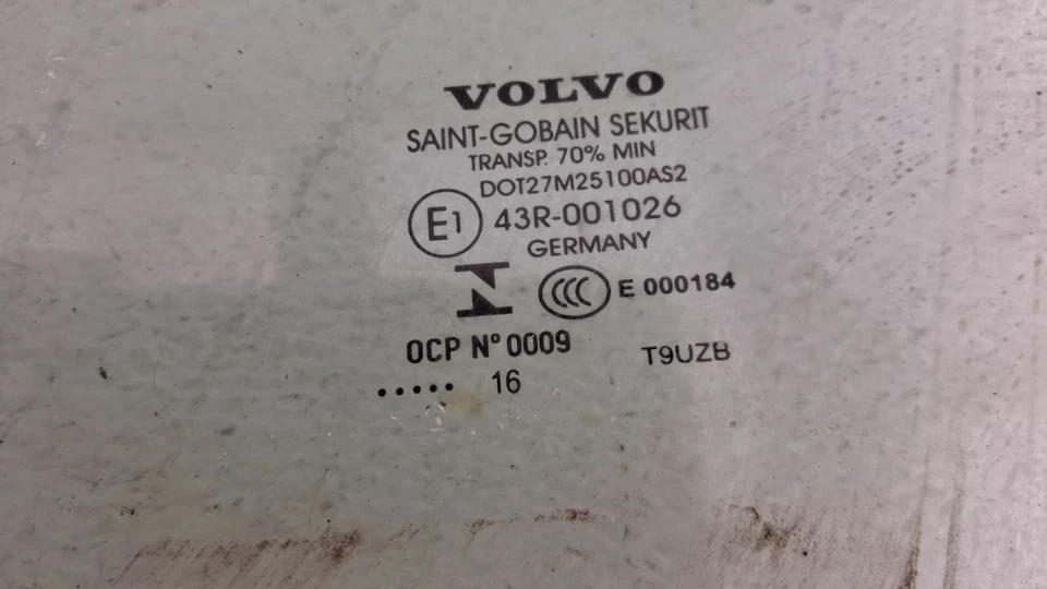 2016 - 2025 VOLVO XC90 FRONT LEFT DRIVER SIDE DOOR WINDOW GLASS OEM - Image 4 of 4