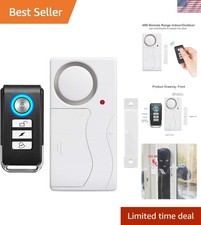 Wireless Door Alarm with Remote Control - 105 dB Anti-Theft Security System