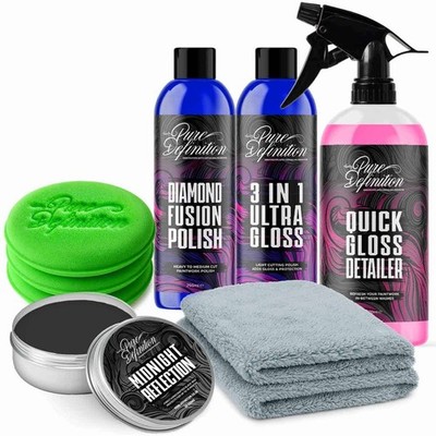 Schwarz Auto Wachs Politur Farbe Restaurierungsset Lack Restaurator Set reine Definition