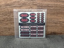 Rc 4WD Sticker Sheet Decals Small For Rc Car Truck Truggy Buggy Crawler