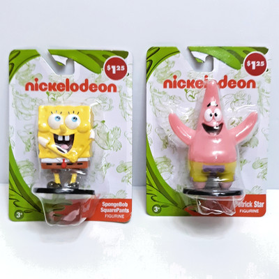 SpongeBob SquarePants & Patrick Star Nickelodeon Plastic Figurines New Unopened