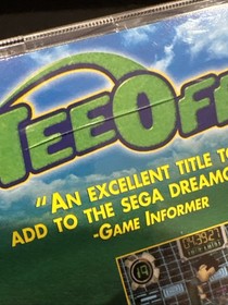 Sega Game Tee Off (Sega Dreamcast, 2000) Golf CIB Completo con Manual con Tarjeta Reg