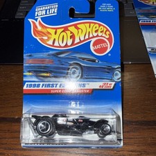 1998 Hot Wheels First Editions Super Comp Dragster Black Collector #655