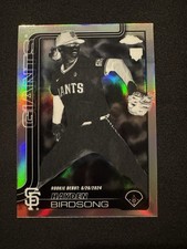 HAYDEN BIRDSONG  2025 Topps Chrome Update #USC159 RC Negative Refractor GIANTS