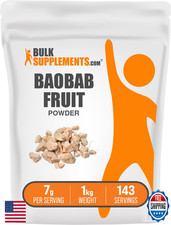 BulkSupplements Baobab Fruit Powder - Antioxidant Supplement - 80 Char Max