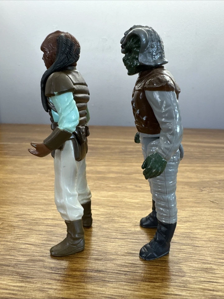 Lote de bonecos de ação 1983 vintage Kenner Star Wars ROTJ Jabba’s Palace Skiff Guards - Imagem 4 de 4