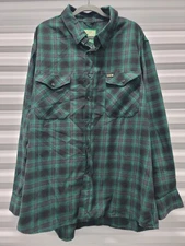 Dixxon Flannel Co McCaffrey Form and Function Green and Black Plaid Womens sz...