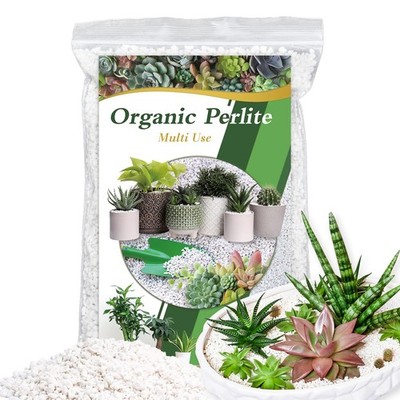 Organic Perlite for Plants  Improve Soil Drainage, Aeration & Potting Mix 1QT