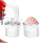 Ice Cream Attachment for Kitchenaid Stand Mixer with 250ML Frozen Bowl Compat...