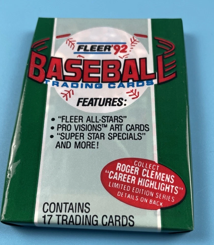 Fleer 1992 cera de béisbol caja abierta no completa 25 quilates Foto 2 de 4