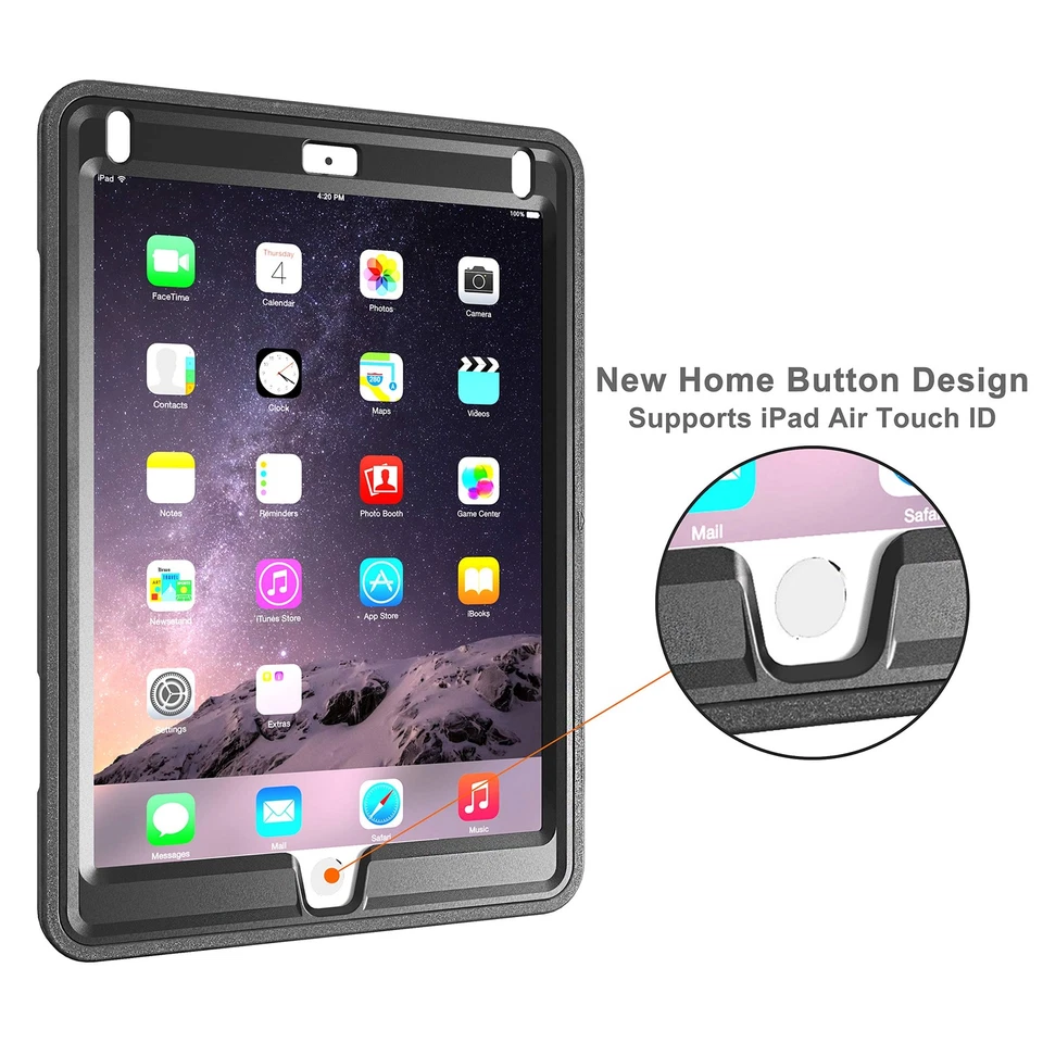 Full-Body Protection iPad Case for 5th/6th Generation, iPad Air 2, iPad Pro 9... - Image 4 of 4