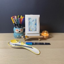 Mini Acquerello Originale A6 - Fondale Marino Luminoso | Pezzo Unico EDB