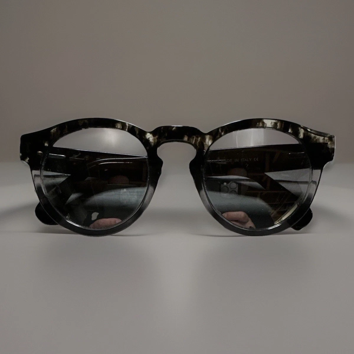 Illesteva‎ Delon C 02 Round Sunglasses Tortoise Aviator Made In Italy Tortoise Leonard Sunglasses | Illesteva main image 4