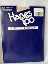 Hanes Queensize 2Q Control Top Pantyhose Ivory Plus Collection 