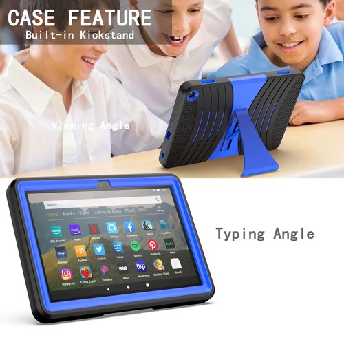 For Amazon Fire HD 8 2024/2022 12th Gen Shockproof Kickstand Tablet Case - Picture 9 of 30