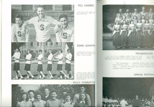 1946 Stockton High School, Stockton, California, Blue & White Yearbook, 115 Pg - Picture 6 of 11