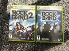XBox 360 Rock Band 1 And 2 Games Complete With Manuals