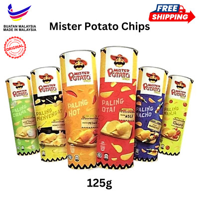 Mister Potato Crisps Chips Original Assorted Flavour 4x 125g EXPRESS SHIPPNG