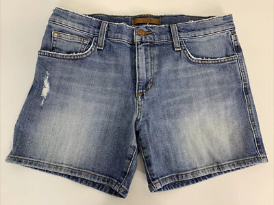 Joe's Jeans Comfortable Casual Distressed Blue Denim Jean shorts Women's Sz 26x5