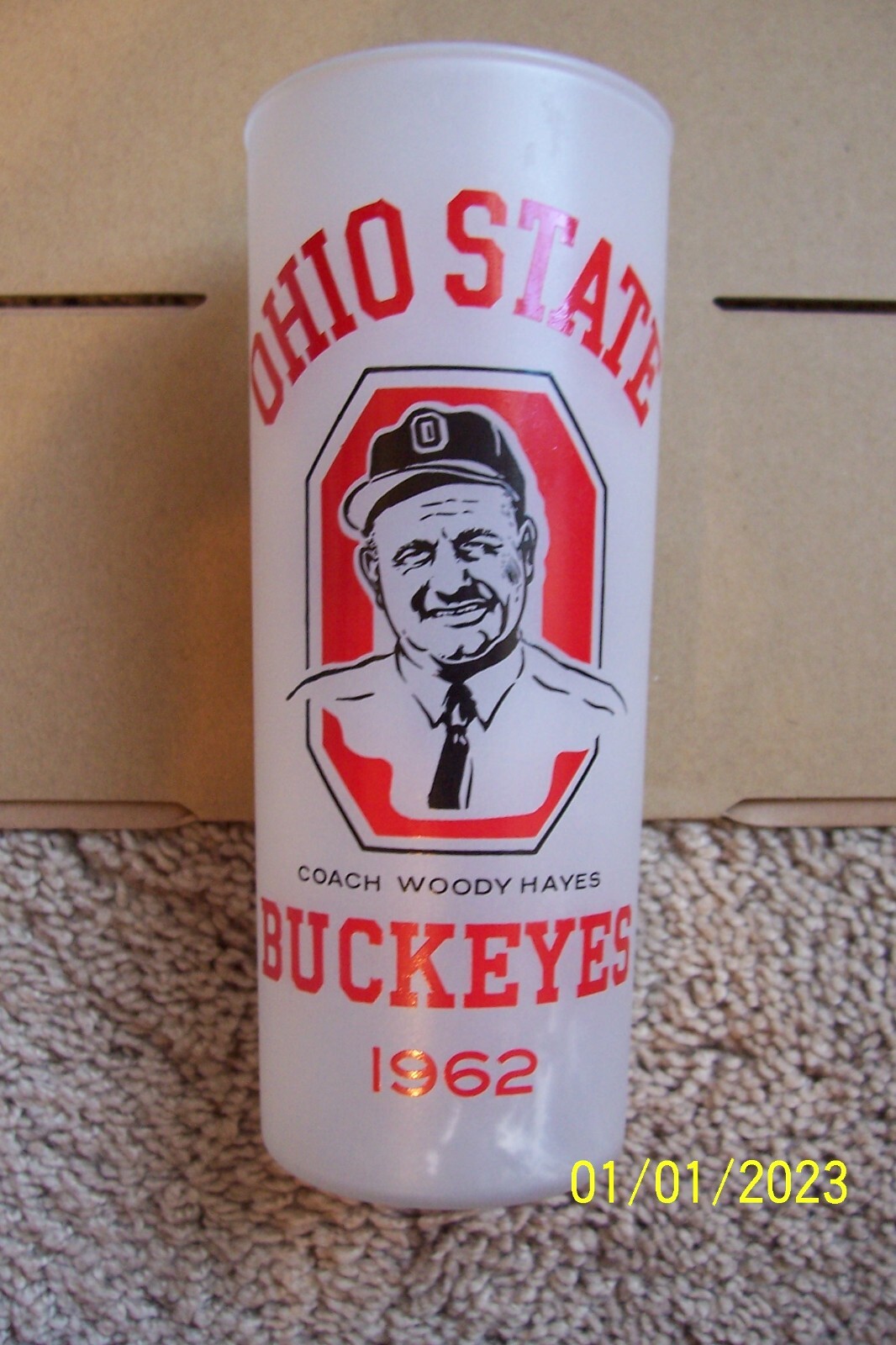 1962 Ohio State Buckeyes Glass Coach Woody Hayes eBay