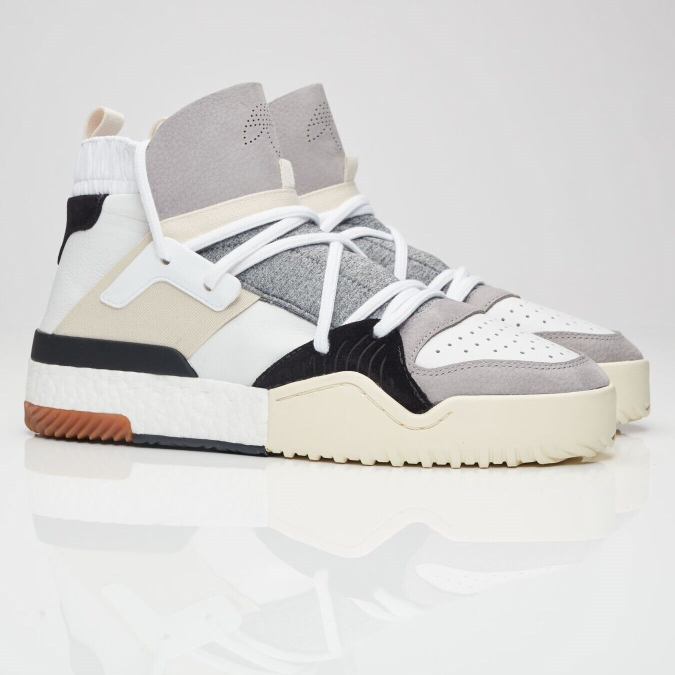 adidas X Alexander Wang BBALL Boost Leather White SIZES 4 5 5.5 6 6.5 7 | eBay