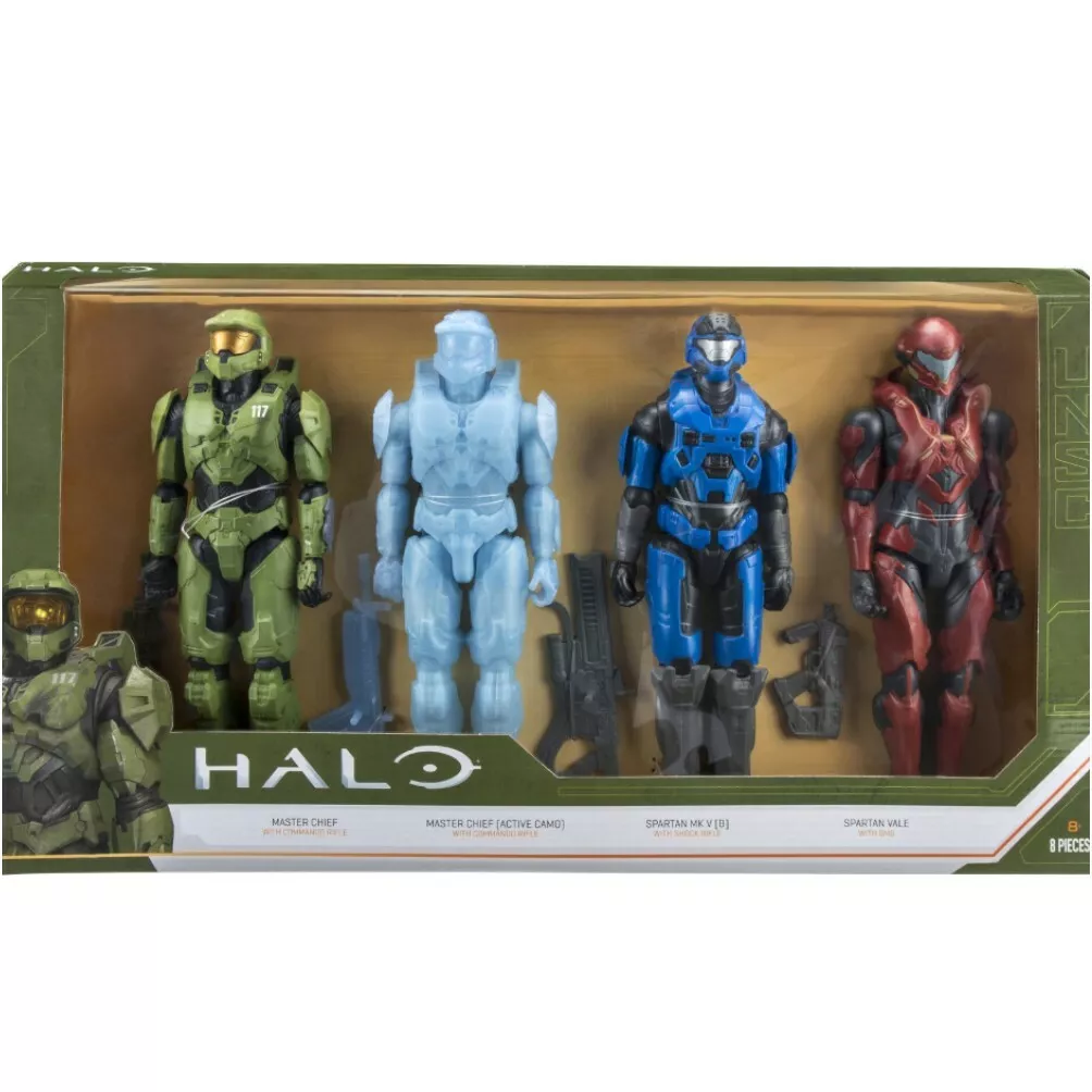 Halo Action Figure 4 Pack, 12 Inch Toy Collectibles 