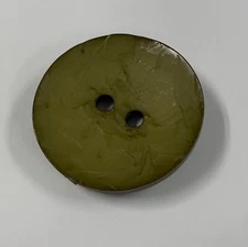 Dill Buttons Large Olive Green Washable Plastic Button - 45mm / 1 3/4"