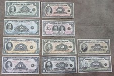 Reprint on paper  with W/M Canada (SET-B) 1935 printed in French - FREE SHIPPING