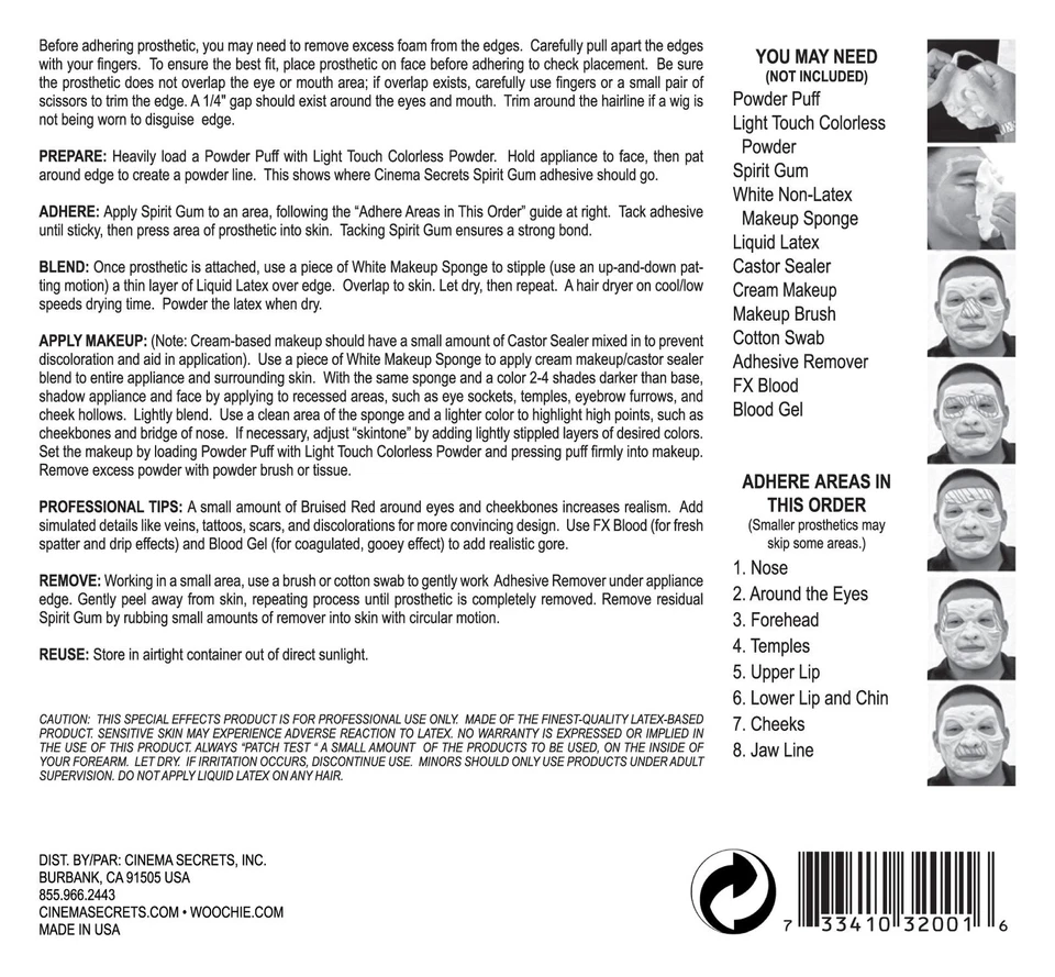 Woochie Hagatha Bruja Espuma Látex Prótesis Halloween Disfraz Accesorio Máscara Foto 2 de 2