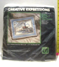 1982 VTG CREATIVE EXPRESSIONS Needlepoint KIT 3839 A WATCH FROM THE SHORE A25