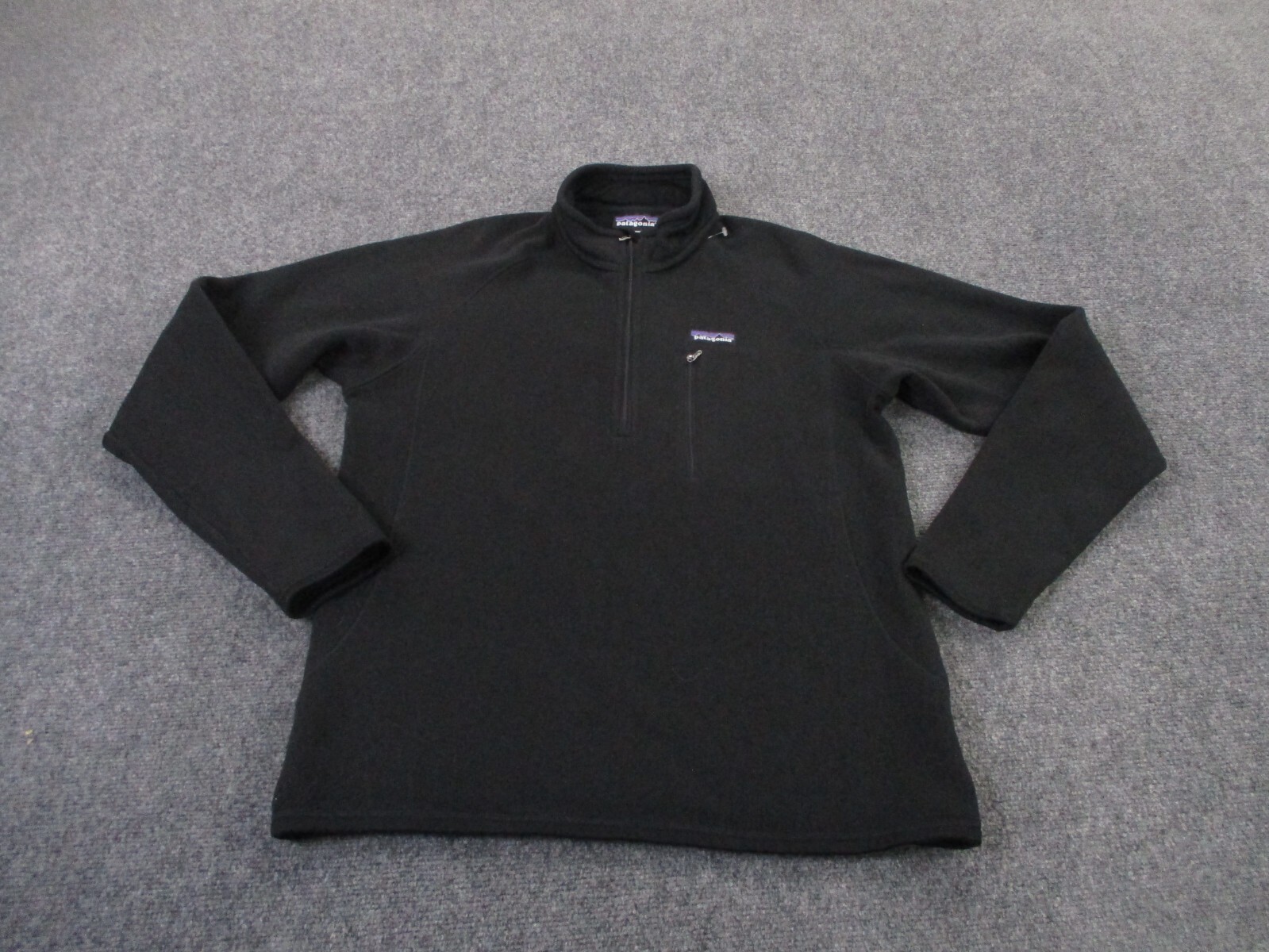 Patagonia Men Better Sweater Fleece Jacket Black Outdoor Hiking Casual Wear