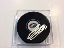 Ryan Murray Signed Hockey Puck Columbus Blue Jackets Autographed a