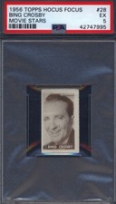 1956 Topps Hocus Focus Movie Stars #28 Bing Crosby PSA 5
