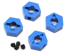 ST Racing ST8356B Traxxas 4Tec 2.0 Aluminum Hex Adapters (4) (Blue)