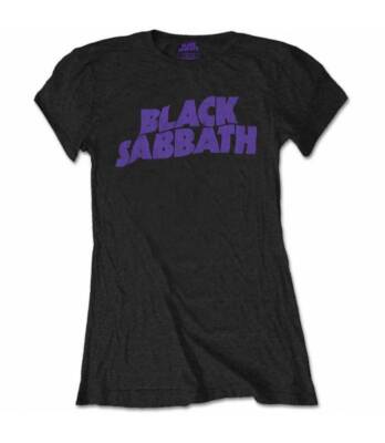 Black Sabbath Logo Vintage Camiseta chica Licencia Oficial Manga Corta ladies Ro