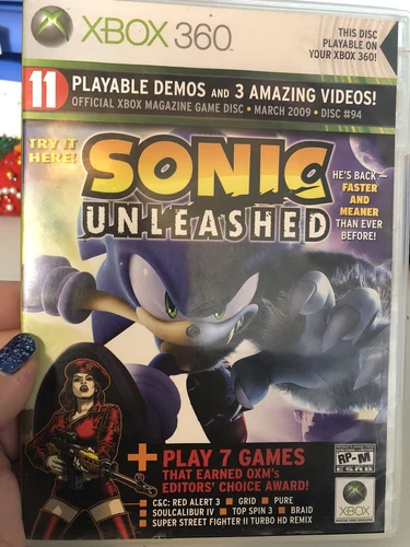 "SONIC UNLEASHED" ( Xbox 360, 2008) NO BOOKLET