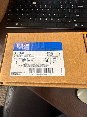 Eaton 2'' / #LTB200 Straight Male Connector w/ Insulated Throat