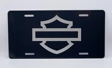 Harley Davidson Badge Laser engraved license plate