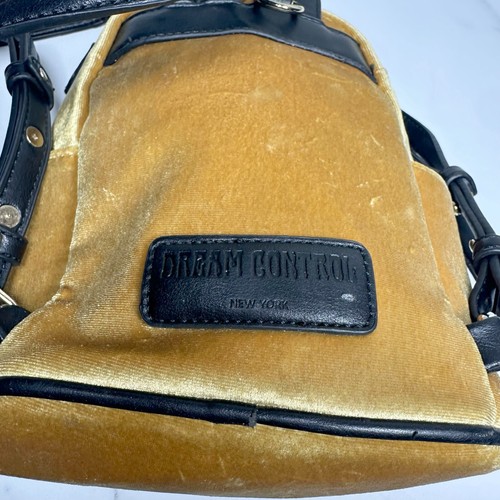 Dream Control Mini Backpack Bag Gold Velvet - Picture 3 of 11