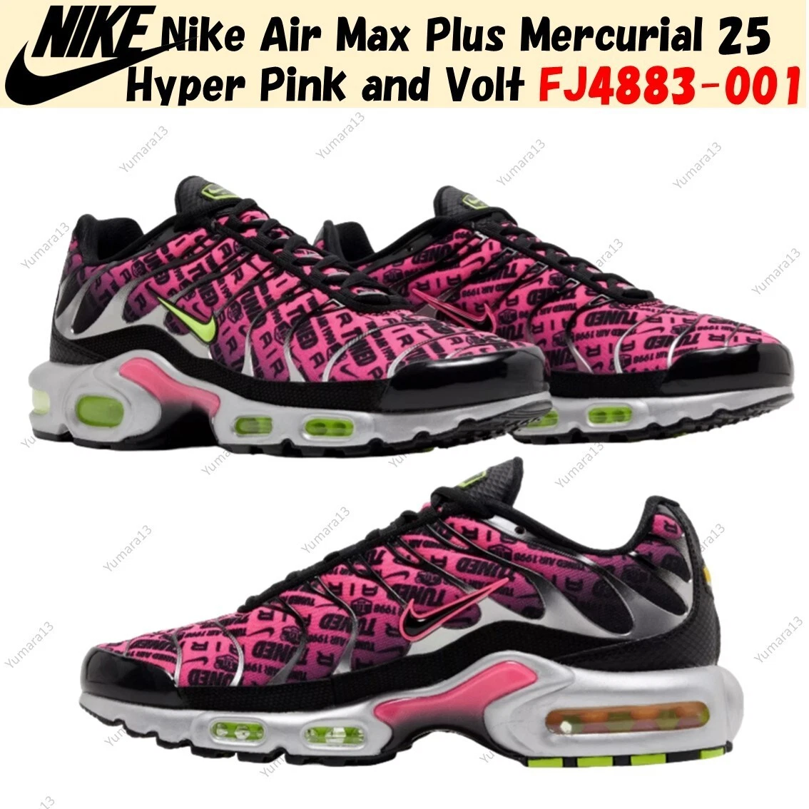 Preços baixos em Nike Air Max Plus Black and Volt | eBay