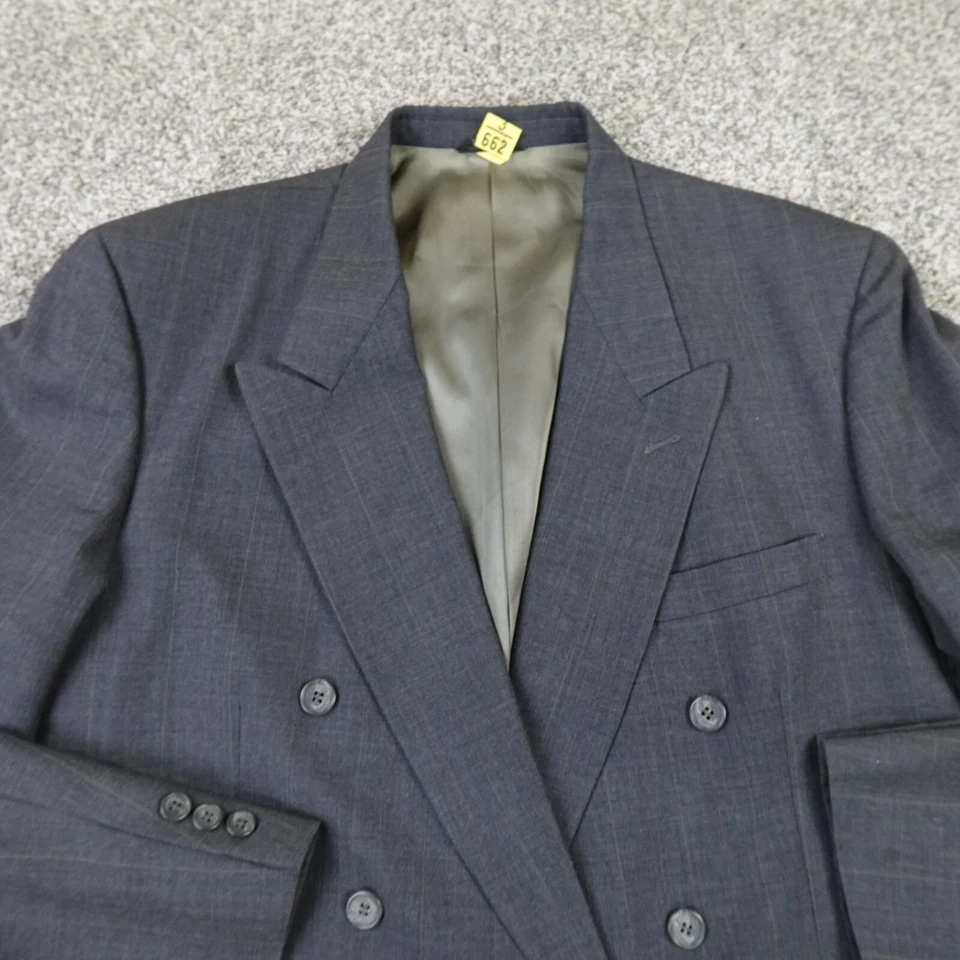 Chaqueta De Colección Givenchy Monsieur Para Hombres 46 Gris Lana Blazer Abrigo Deportivo Hecho en Unión EE. UU. Foto 4 de 4